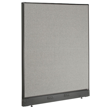 Interion By Global Industrial Interion Electric Office Partition Panel, 48-1/4inW x 46inH, Gray 240225EGY